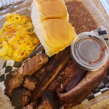 Galindo BBQ - Smacking sides! Mac N Cheese and BBQ baked beans - Caterers Near Me