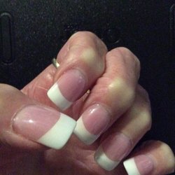 Nail & Tan - Pink and white done by owner.  My nails looked better grown out and needing a fill when I went in then when I came out.  Terrible place.