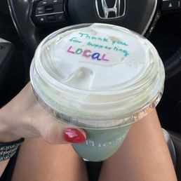 Blue lotus matcha