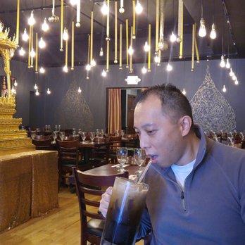 Phattra Thai Restaurant - Look at the size of that thing! Not my balding head, the mug of Thai ice coffee. - Thai Near Me - Metuchen, New Jersey Phattra Thai Restaurant - Look at the size of that thing! Not my balding head, the mug of Thai ice coffee. - Thai Near Me - Metuchen, New Jersey