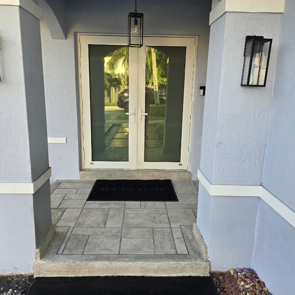 Our new porch with euro tile