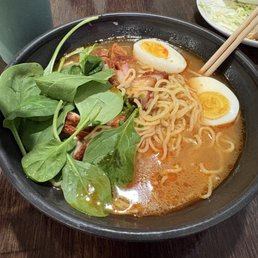 Crispy pork ramen - tan tan style Crispy pork ramen - tan tan style