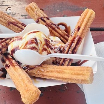 Craft and Taco Lounge - Churros with vanilla ice cream - Tacos Near Me - Escondido, California Craft and Taco Lounge - Churros with vanilla ice cream - Tacos Near Me - Escondido, California