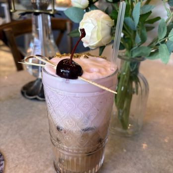 Glimmer Cafe - Pistachio cherry iced latte - Cafes Near Me - Delray Beach, Florida Glimmer Cafe - Pistachio cherry iced latte - Cafes Near Me - Delray Beach, Florida