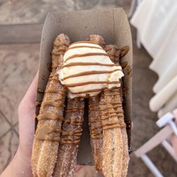 Churro Champ Events - Churros with Cookie Butter and Ice cream