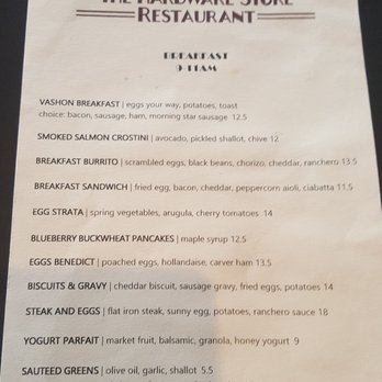 The Hardware Store - Breakfast menu 9-11am (9/11/21) - New American Near Me - Vashon, Washington The Hardware Store - Breakfast menu 9-11am (9/11/21) - New American Near Me - Vashon, Washington