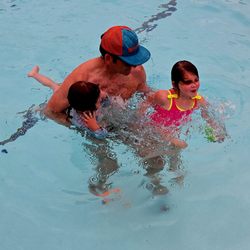 Coggan Family Aquatic Complex - My son and his daughters as the girls become the second generation to grow up at Coggan.