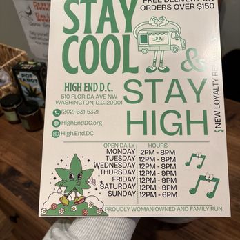 High End - Hours - Cannabis Clinics Near Me - Washington, DC, District of Columbia High End - Hours - Cannabis Clinics Near Me - Washington, DC, District of Columbia