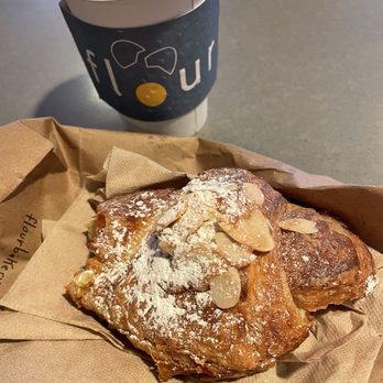 Flour Bakery + Cafe - Decaf latte and almond croissant. So good! - Cafes Near Me - Boston, Massachusetts Flour Bakery + Cafe - Decaf latte and almond croissant. So good! - Cafes Near Me - Boston, Massachusetts