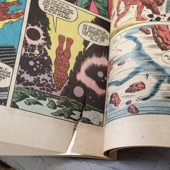 Superworld Comics - Un-disclosed tear in alleged Near-Mint Fantastic Four. - Comic Books Near Me - Holden, Massachusetts