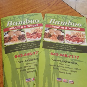 Bamboo Hibachi & Wings - Teppanyaki Near Me - Myrtle Beach, South Carolina