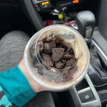 Sonic Drive-In - Sorry excuse for a chocolate Oreo blast - Fast Food Near Me - Lake Jackson, Texas