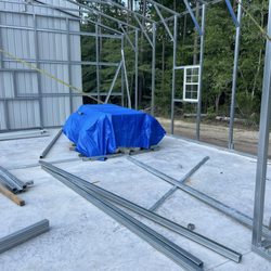 Longhorn Steel Structures - Material left in rain for a month.