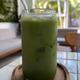 Matcha iced latte Matcha iced latte
