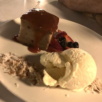 Glass & Vine - Guava Bread Pudding - New American Near Me - Miami, Florida Glass & Vine - Guava Bread Pudding - New American Near Me - Miami, Florida