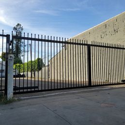 A beautiful new automated gate. A beautiful new automated gate.