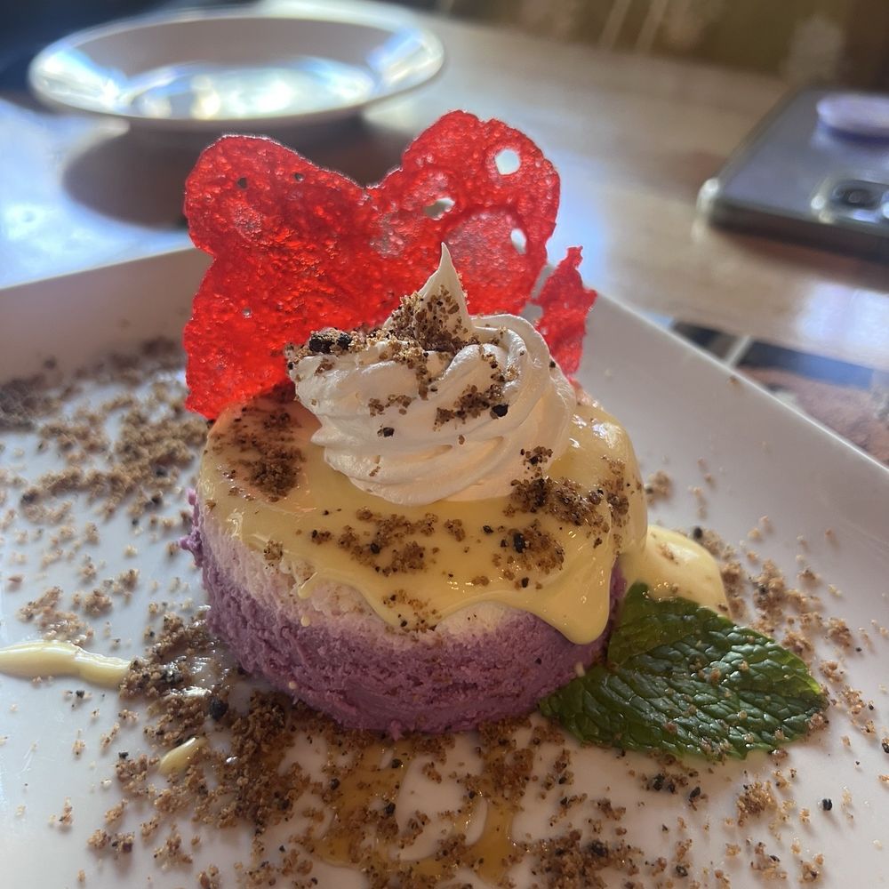 The Social House - Taro cheesecake - New American Near Me - Fort Worth, Texas