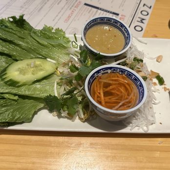 ZOMO Asian + American Eatery - Egg rolls! (And Bibb lettuce is you want to make a wrap ‍) - Vietnamese Near Me - Englewood, Colorado