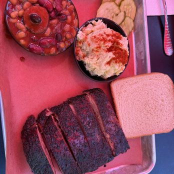 Old 76 Smokehouse - Rib plate with beans and potato salad - Barbeque Near Me - Branson, Missouri