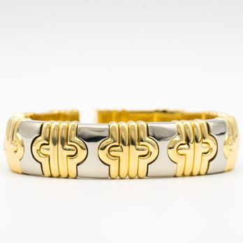 The Diamond Oak - Parentesi Style Two Tone 18KT gold Cuff Bracelet - Jewelry Near Me - New York, New York The Diamond Oak - Parentesi Style Two Tone 18KT gold Cuff Bracelet - Jewelry Near Me - New York, New York