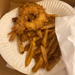 a plate of fried food