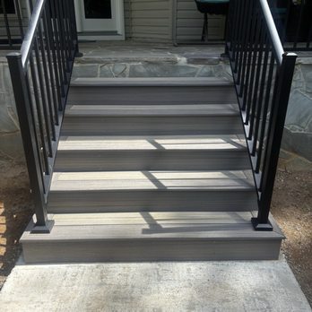 Armor Xteriors - Stairs replaced flagstones steps which were coming apart and had no handrails. - Roofing Near Me - Chattanooga, Tennessee Armor Xteriors - Stairs replaced flagstones steps which were coming apart and had no handrails. - Roofing Near Me - Chattanooga, Tennessee