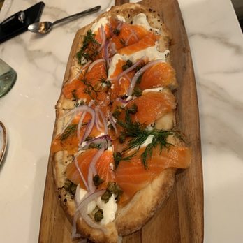 Rustic Root - Lox Flatbread - New American Near Me - Woodbury, New York Rustic Root - Lox Flatbread - New American Near Me - Woodbury, New York