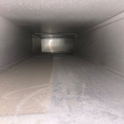 King Air Duct Cleaning - Left side is dirty right side is clean
