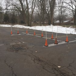 Capitol Area Driving School - The dreaded parallel parking cones.