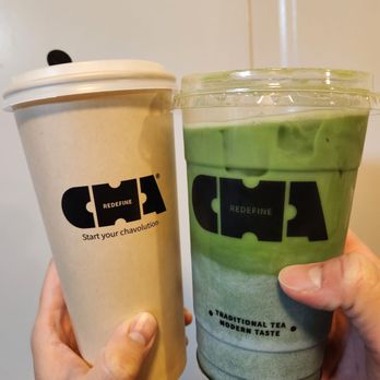 Cha Redefine - Peach oolong tea, blueberry matcha - Tea Rooms Near Me - Rowland Heights , California