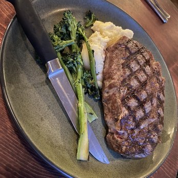 River's Edge Restaurant - 14 oz Grilled Ribeye - Steakhouses Near Me - Grants Pass, Oregon
