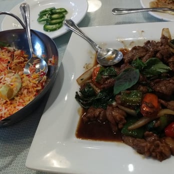 Dagon - Basil lamb and rainbow rice - Burmese Near Me - Honolulu, Hawaii Dagon - Basil lamb and rainbow rice - Burmese Near Me - Honolulu, Hawaii