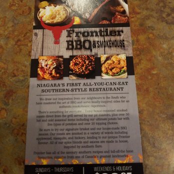 Frontier BBQ & Smokehouse - Awesome - Barbeque Near Me - Niagara Falls, Ontario Frontier BBQ & Smokehouse - Awesome - Barbeque Near Me - Niagara Falls, Ontario