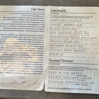 Grand Canyon Brewing Distillery - Menu - Brewpubs Near Me - Kingman, Arizona Grand Canyon Brewing Distillery - Menu - Brewpubs Near Me - Kingman, Arizona