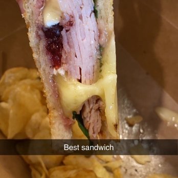 Bluefront Cafe - Grilled Grilled Smoked Turkey and Brie Sandwich - Cafes Near Me - Sturgeon Bay, Wisconsin