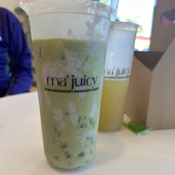 Ma Juicy - #10 PJ mix Ube Taro coconut sauce Pandan Jelly Crunchy Boba - Juice Bars & Smoothies Near Me - Westminster, California Ma Juicy - #10 PJ mix Ube Taro coconut sauce Pandan Jelly Crunchy Boba - Juice Bars & Smoothies Near Me - Westminster, California
