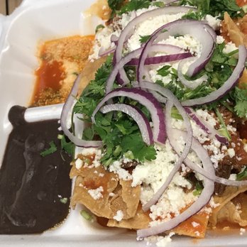 Naco Mexican Eatery - Chulaquilles Brisket with Red Sauce. Yum! - Food Trucks Near Me - San Antonio, Texas Naco Mexican Eatery - Chulaquilles Brisket with Red Sauce. Yum! - Food Trucks Near Me - San Antonio, Texas