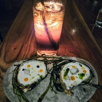 Ryla - Valley Pearl Oysters on a half shell - Asian Fusion Near Me - Hermosa Beach, California Ryla - Valley Pearl Oysters on a half shell - Asian Fusion Near Me - Hermosa Beach, California