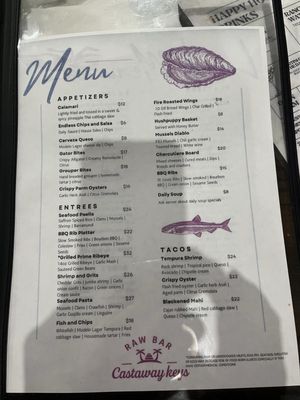 Menu photo 1 Castaway Key on Main North Myrtle Beach, SC