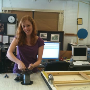 Quick Art Frame - Kaitlan working - Framing Near Me - Studio City, California
