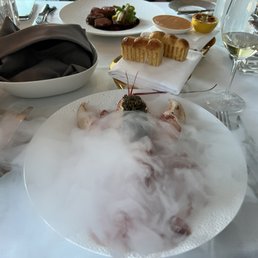 The lobster came with this amazing presentation.