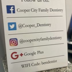 Cooper City Family Dentistry - I love CC Family Dentistry! David Torres is so great with people. Incredibly personable and a funny guy too. My teeth are so CLEAN!!!