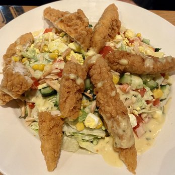 BJ's Restaurant & Brewhouse - Honey-Crisp Chicken Salad - Pizza Near Me - Cedar Park, Texas BJ's Restaurant & Brewhouse - Honey-Crisp Chicken Salad - Pizza Near Me - Cedar Park, Texas