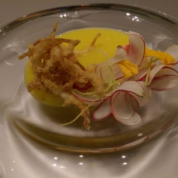 Alinea - Tempura Ice Fish - New American Near Me - Chicago, Illinois