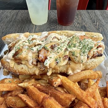 Becky's Seafood House - Salmon & Shrimp Cheesesteak - Seafood Near Me - Washington, DC, District of Columbia