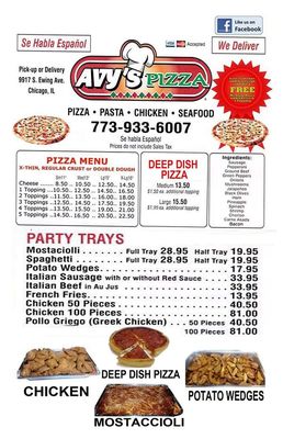Menu photo 6 Avy's Pizza Chicago, IL
