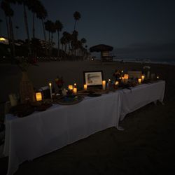 Beach engagement party