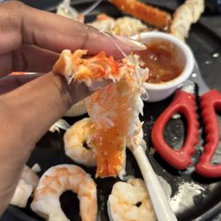 Socal Crab Market - Not the normal thin membrane of a king crab.