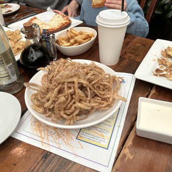 Cafe Cruz - Shoe string onion rings!! Really big portions for the appetizers. - Seafood Near Me - Soquel, California