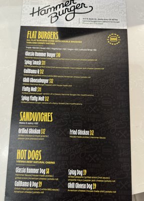 Menu photo 2 Hammer Burger Santa Ana, CA